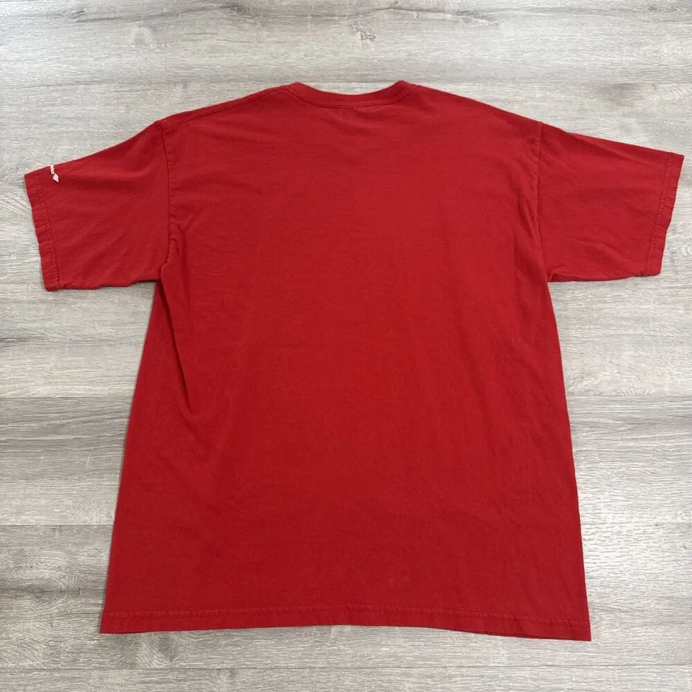 Boston Red Sox Shirt MLB Baseball Men's Red Large 100% Cotton